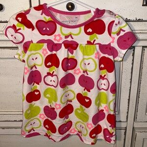 Jumping Beans red pink green apples shirt 24 month​